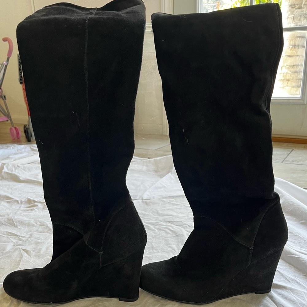 Stuart Weitzman wedge heel boots